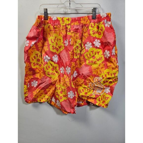 ITSSNOWDAY Snowday Red Snowflake Shorts XXL with Bag and Tags - Picture 8 of 15